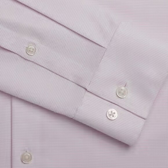 NEW (NWT) Calvin Klein Infinite Slim Fit Mini Texture Pink Dress Shirt - Picture 3 of 7
